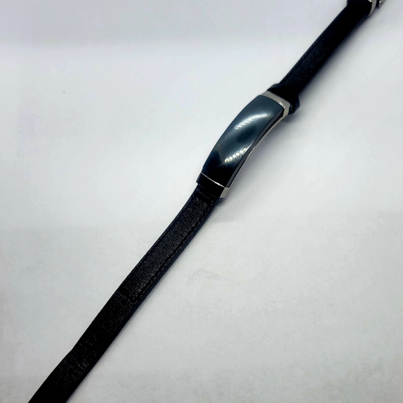 Stainless steel natural stone leather bracelets - Picture 4 of 5